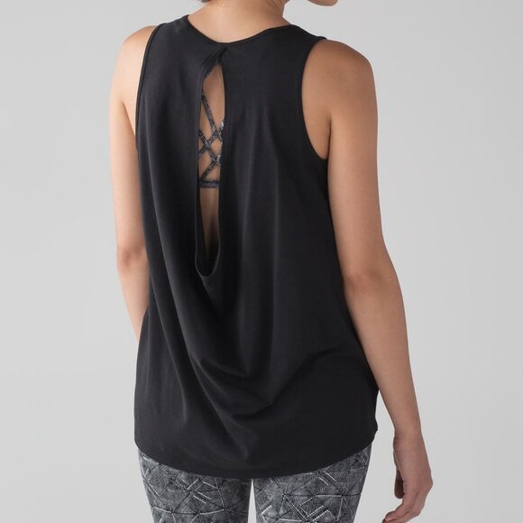 lululemon athletica Tops - Lululemon Low Key Tank Black size 6
